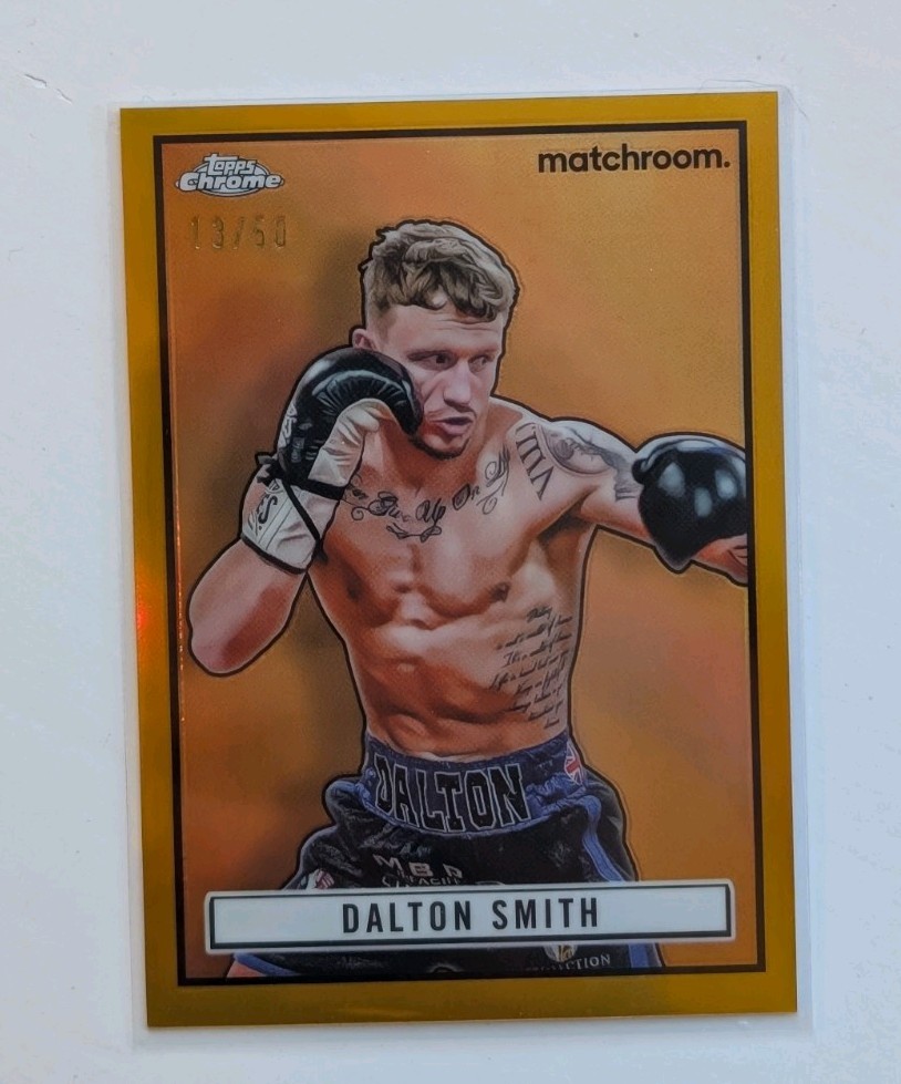 Dalton Smith Topps Chrome Boxing /50 Gold Ringside Holo Mint World Champion SSP