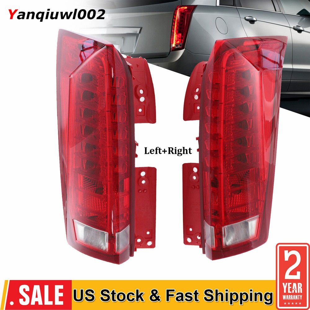 Pair Tail Lights Fits For Cadillac SRX 2010-2016 LED Rear Lamps Assembly RH+LH