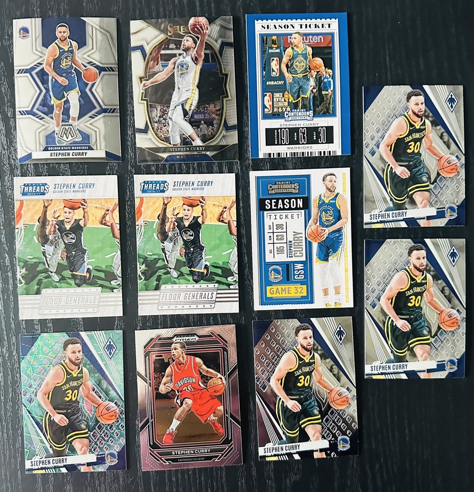 Steph Curry Collection 11 Cards M/NM 2016-2024 Golden Stars Warriors