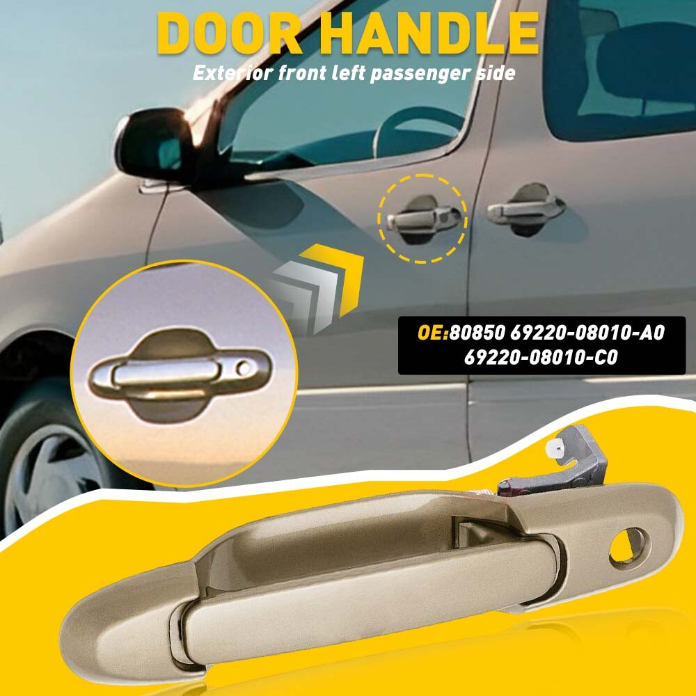 1998-2003 Toyota Sienna Gold Front Left Driver Door Outside Handle