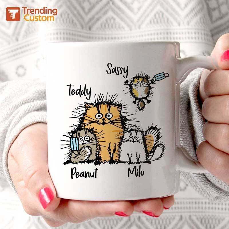 Funny Cat Personalized Coffee Mug Love Gift Funny Mug Personalized Custom Coffee