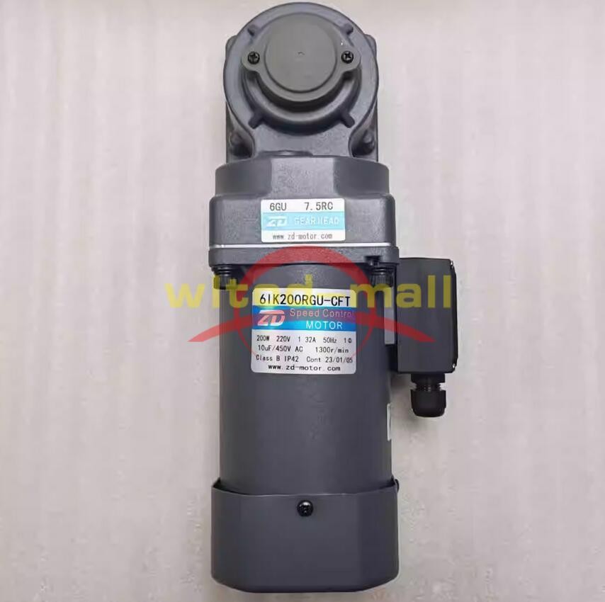 1PCS New 200W ZD 6IK200RGU-CFT/6GU 7.5RC gear motor 220V 1.32A