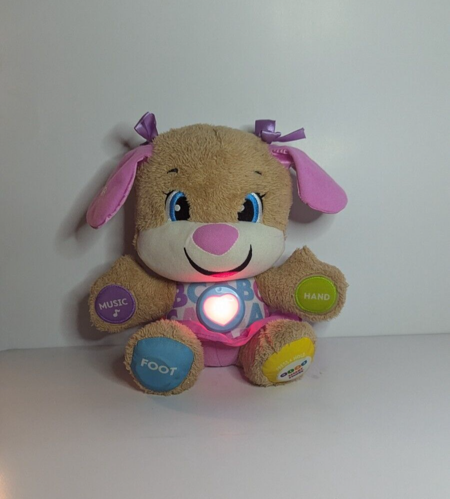 Fisher-Price ABC Laugh & Learn Interactive Plush Puppy for Girls