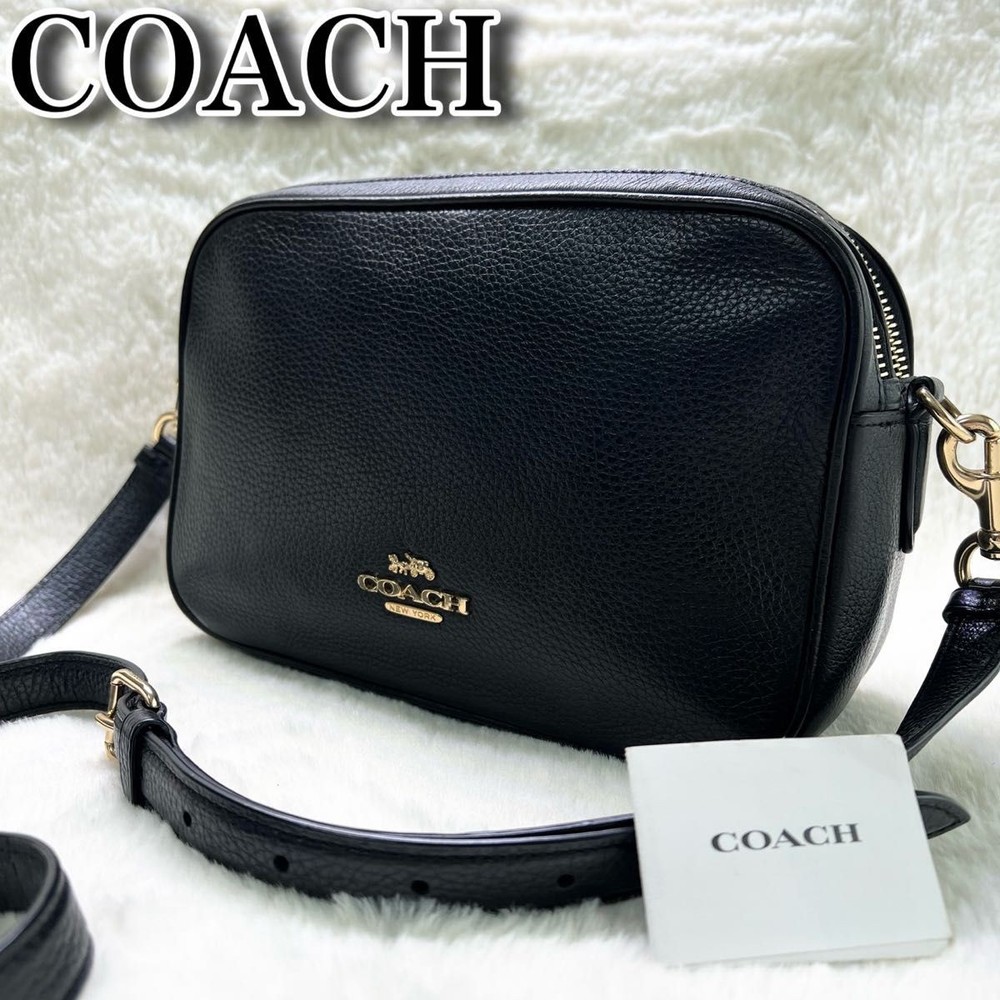 COACH Pebbled Leather Shoulder Bag Camera Purse in Excellent Condition