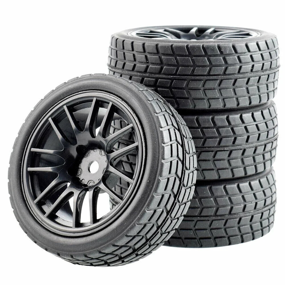 1:10 RC Car On road Wheel Rim Hub Tire Tyres For KYOSHO HPI For Tamiya TT02 XV01