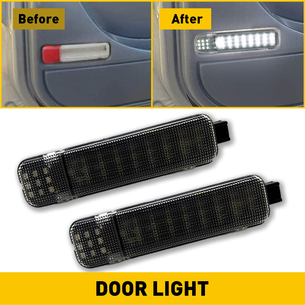 2X Smoked LED Door Courtesy Lights For Chevy Silverado Suburban Tahoe Yukon EPS
