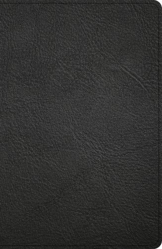 CSB Giant Print Personal Size Bible Black Genuine Leather Holman 2023