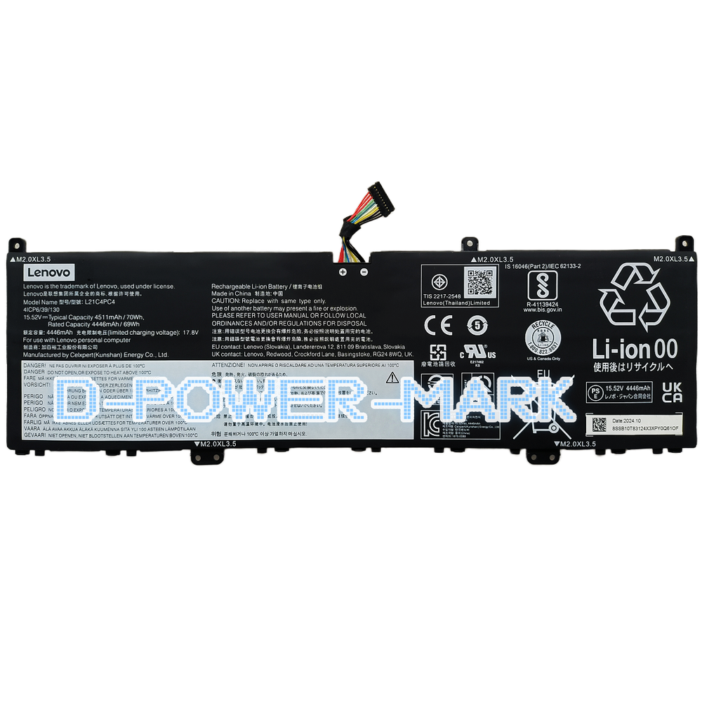 ORIGINAL New L21C4PC4 L21M4PC7 Battery for Lenovo Yoga Pro 14s IAH7 ARH7 2022
