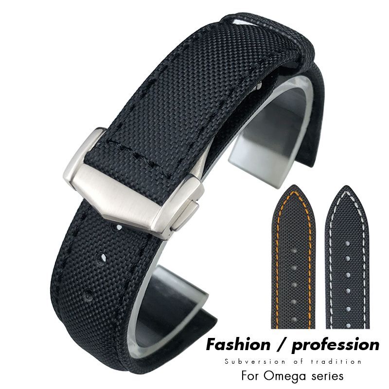 Nylon Watch Strap Band For Omega Seamaster 215 DeVille Series Canvas Watchband