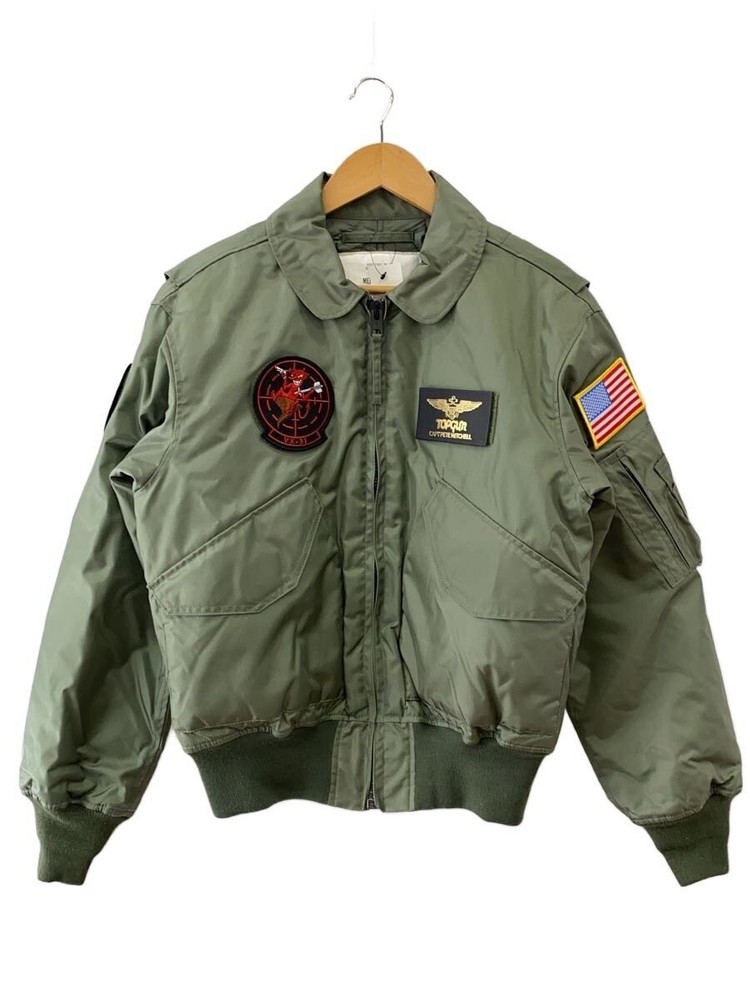 Houston Flight Jacket/M/Nylon/Khk/5Cw45P 3394