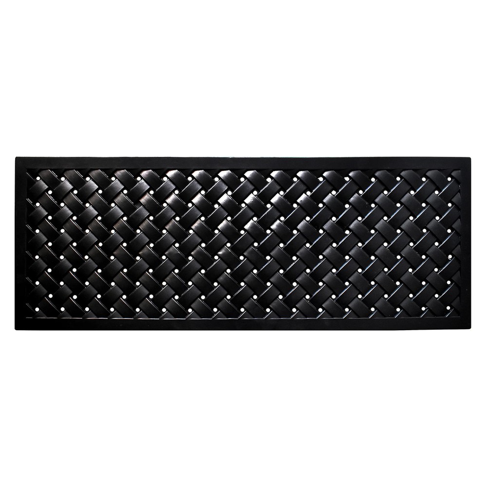 900072448 Hampton Weave Rubber Doormat, 24