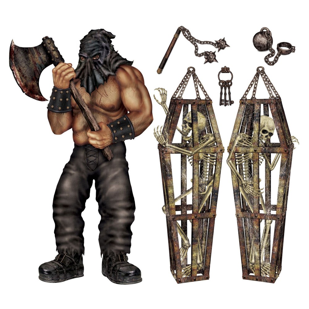 Beistle Halloween Executioner and Skeleton Party Decorations