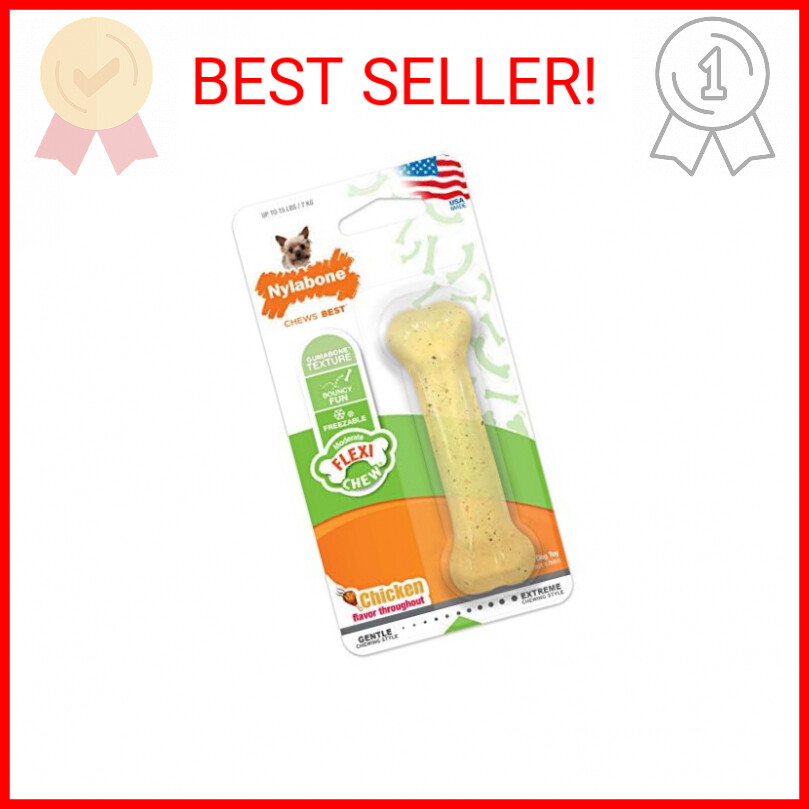 Nylabone Flex Moderate Chew Dog Toy Chicken X-Small/Petite (1 Count)