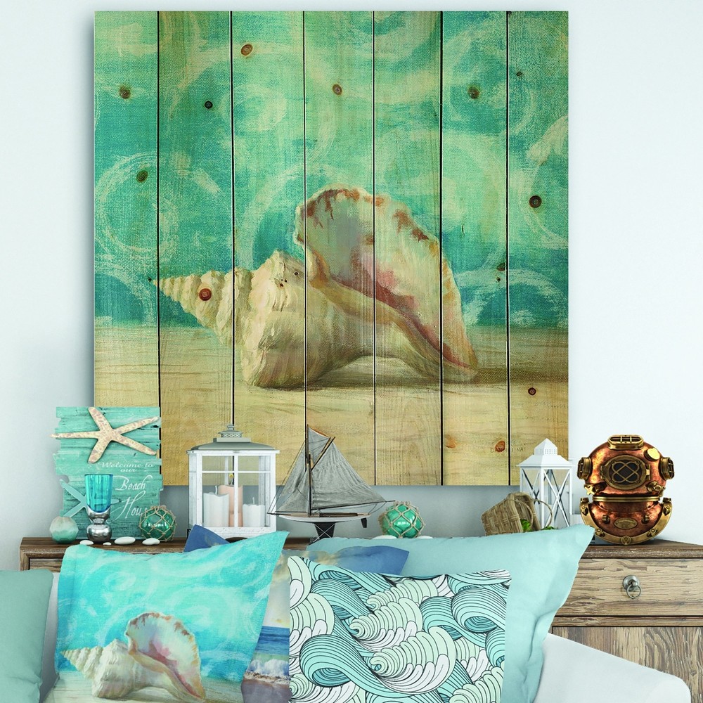 Designart 'Composition from the Sea I' Nautical & Coastal  Small