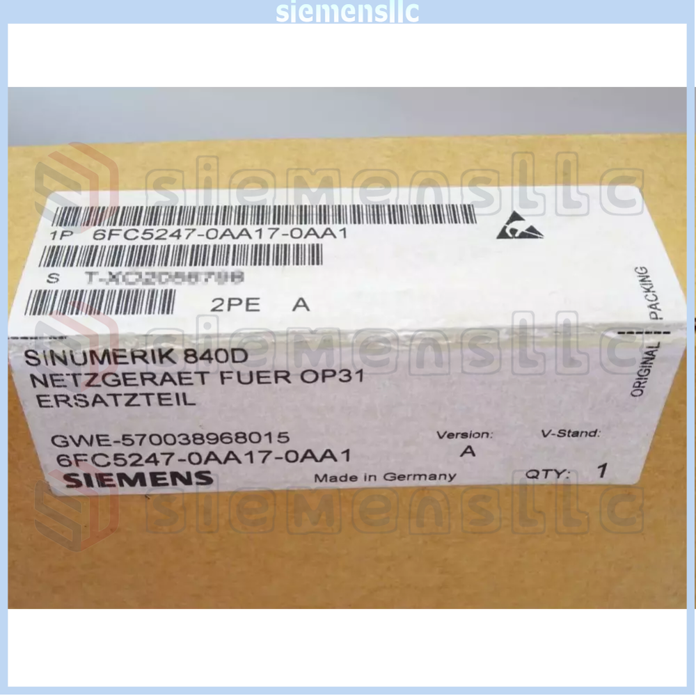 6FC5247-0AA17-0AA1 Siemens Sinumerik Power Supply DC 24V Fast Shipping New GQ