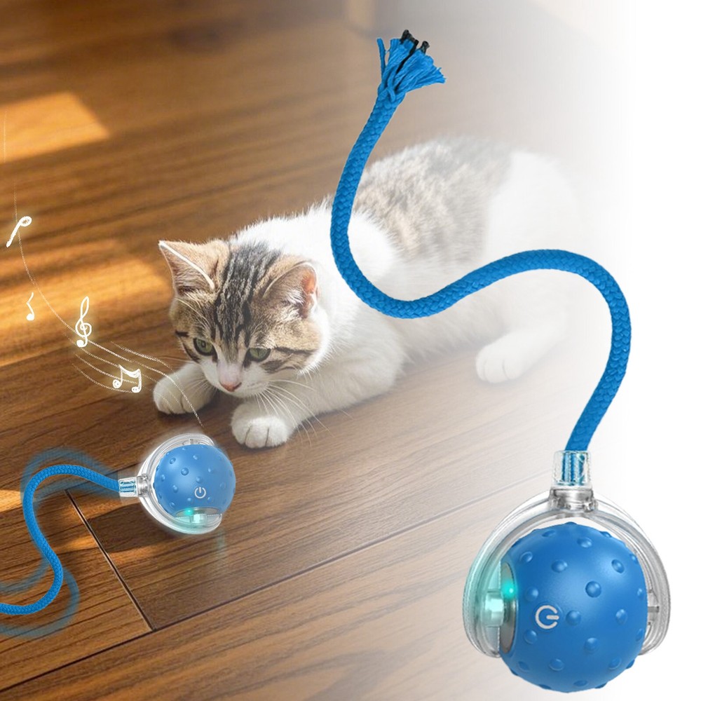 Interactive Dog Cat Toy Motion Activated Automatic Rolling Ball Toys Wicked Ball