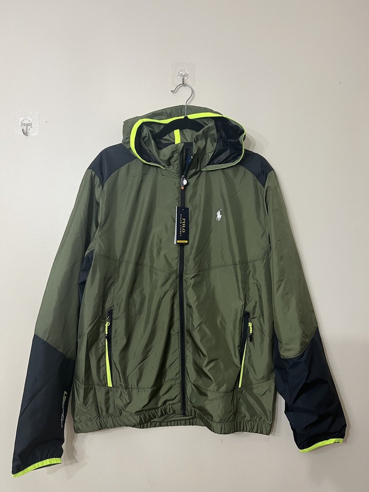 Polo Ralph Lauren Mens L Water Repellent Hybrid classic full zip Hoodie NWT