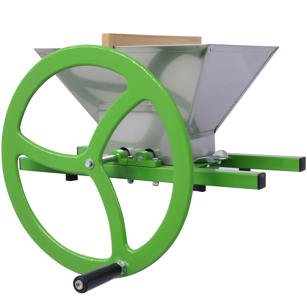 7L Manual Juicer Grinder,Portable Fruit crusher with wheel Stainless Steel fr