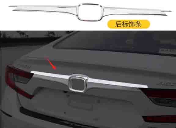 For Honda Accord Chrome Rear Trunk Lid Molding Cover Trim Accessories 18-22