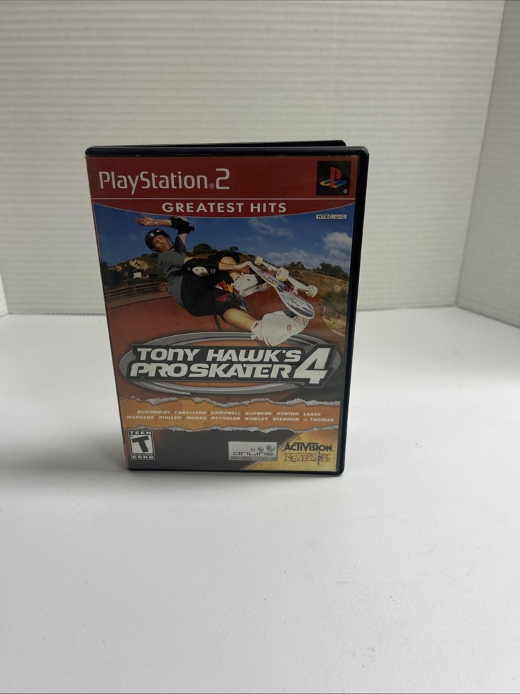 PS2: Tony Hawk's Pro Skater 4 (Sony PlayStation 2, 2002) Complete W/ Manual CIB