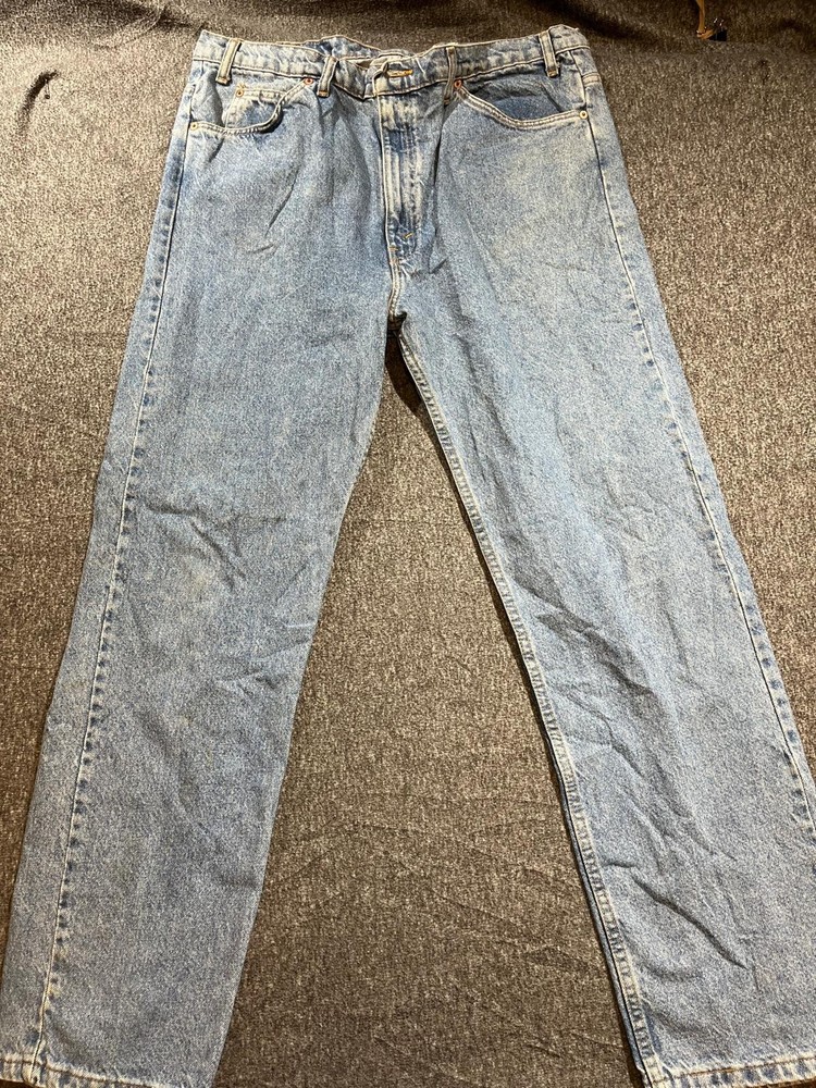 Levi's 505 Denim Jeans Men’s Blue Regular Fit Straight Leg Size 40x32