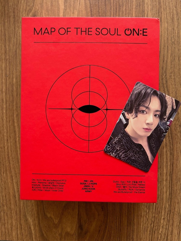 BTS Map Of The Soul ON:E DVD Photobook with JUNGKOOK Photocard