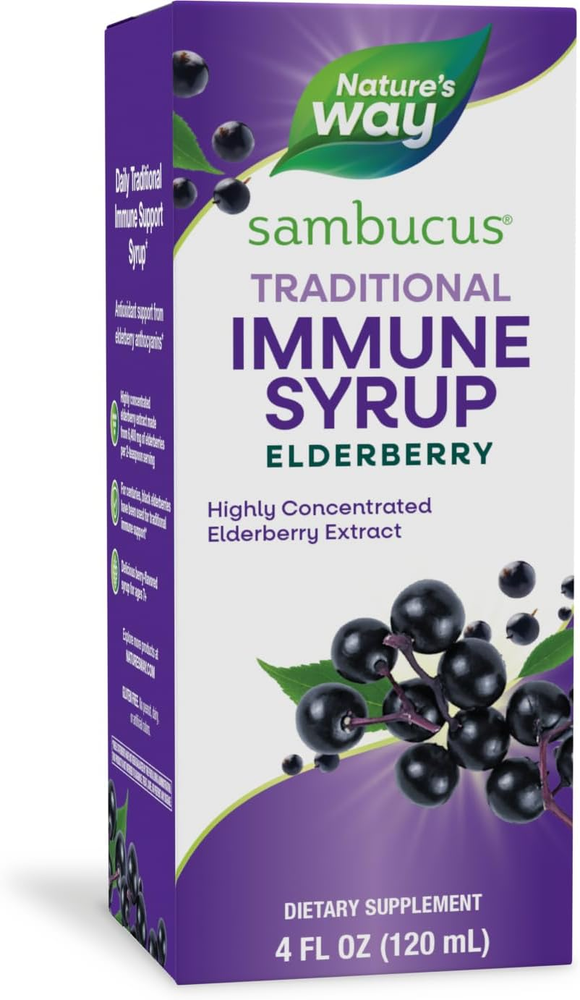 Nature’S Way Sambucus Elderberry Traditional Immune Syrup, Highly Concentrated B