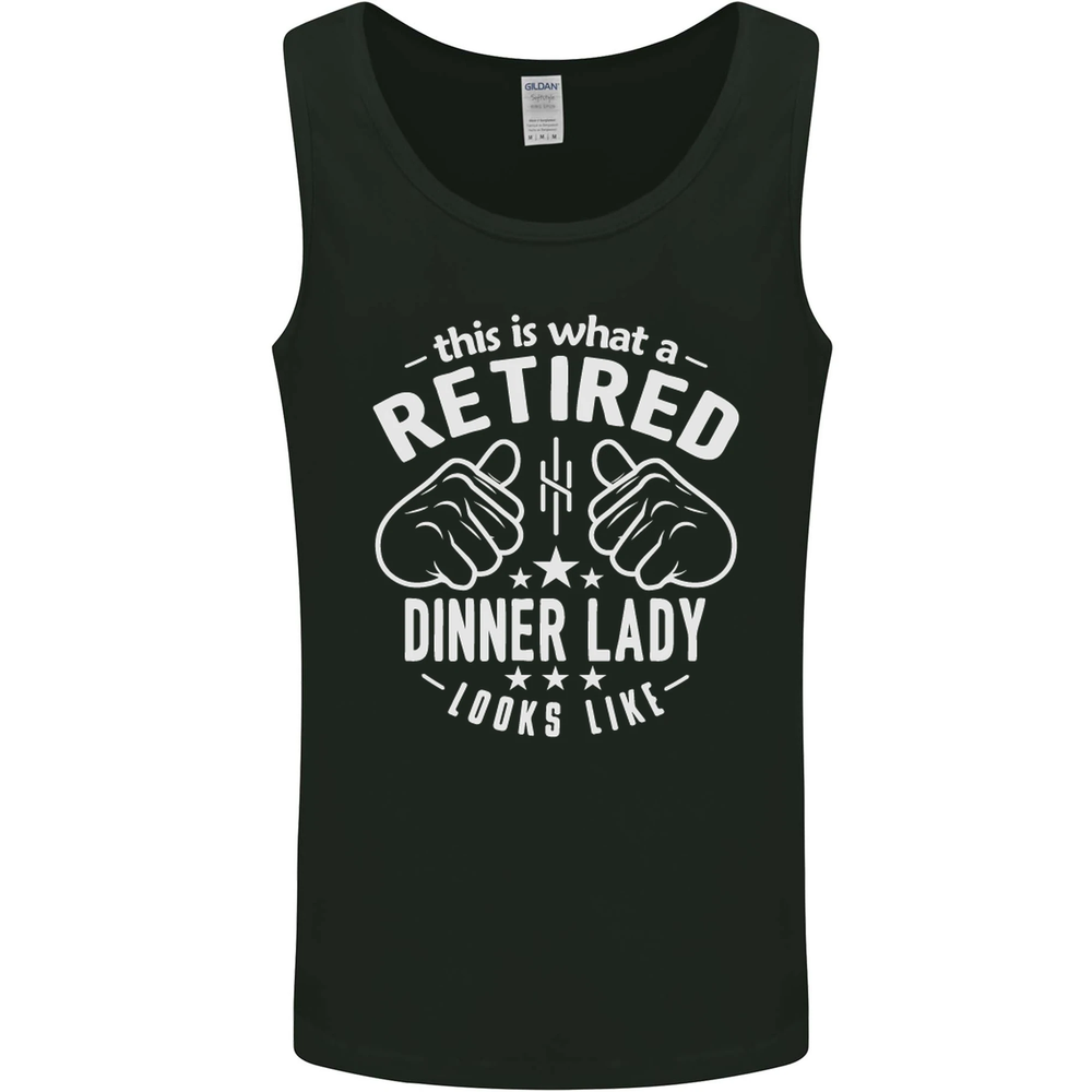 An Retired Dinner Lady Looks Like Mens Vest Tank Top