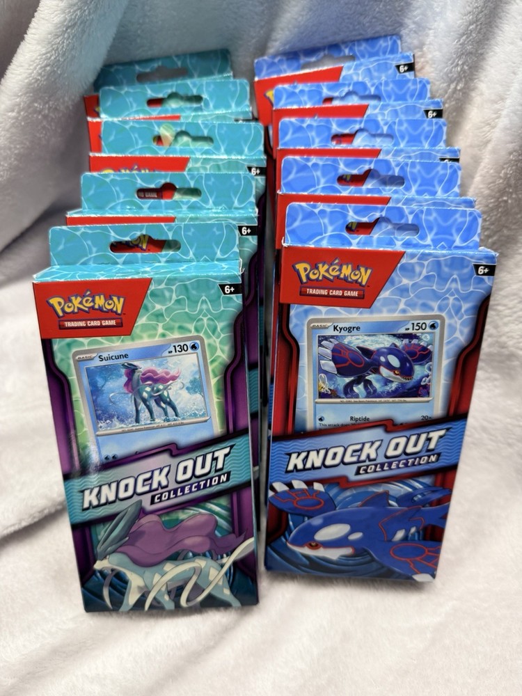 Pokémon TCG Knock Out Collection Box Lot 10 Suicune Kyogre Promo English