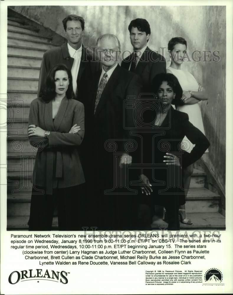 1996 Press Photo Actor Larry Hagman stars in CBS show Orleans