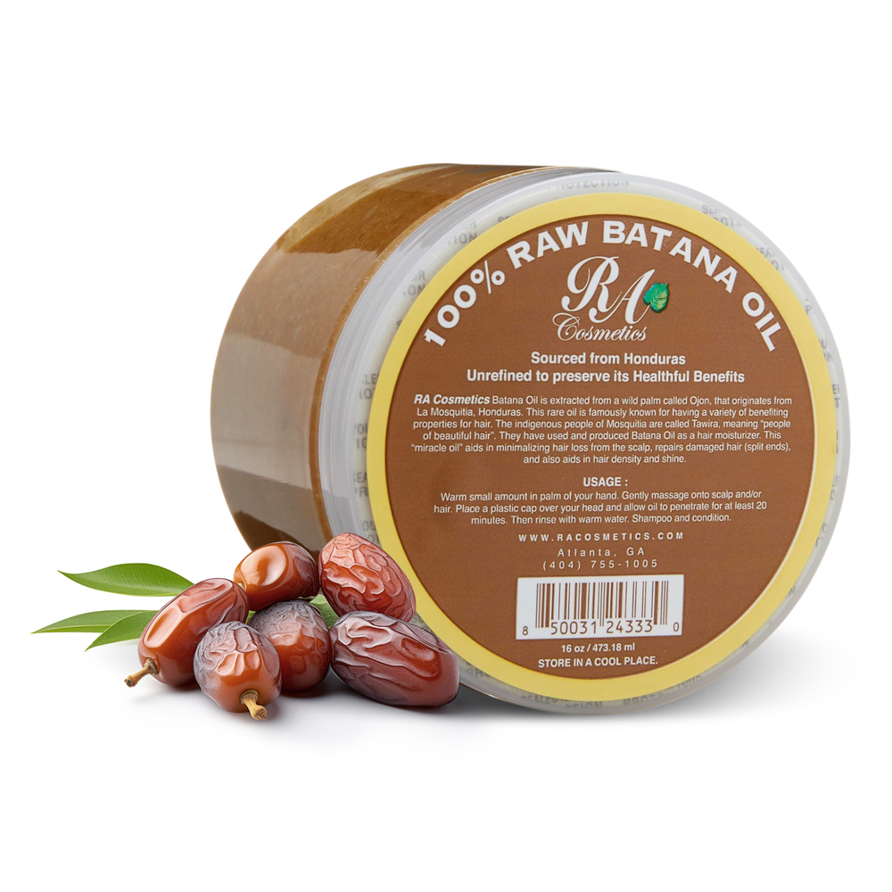 RA Cosmetics 100% Natural Unrefined Batana Hair Oil for Hair Growth