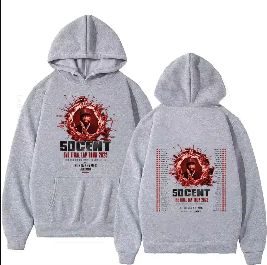 2 sided hoodie, 50 Cent The Final Lap Tour 2023 Concert Hoodie, gift fans