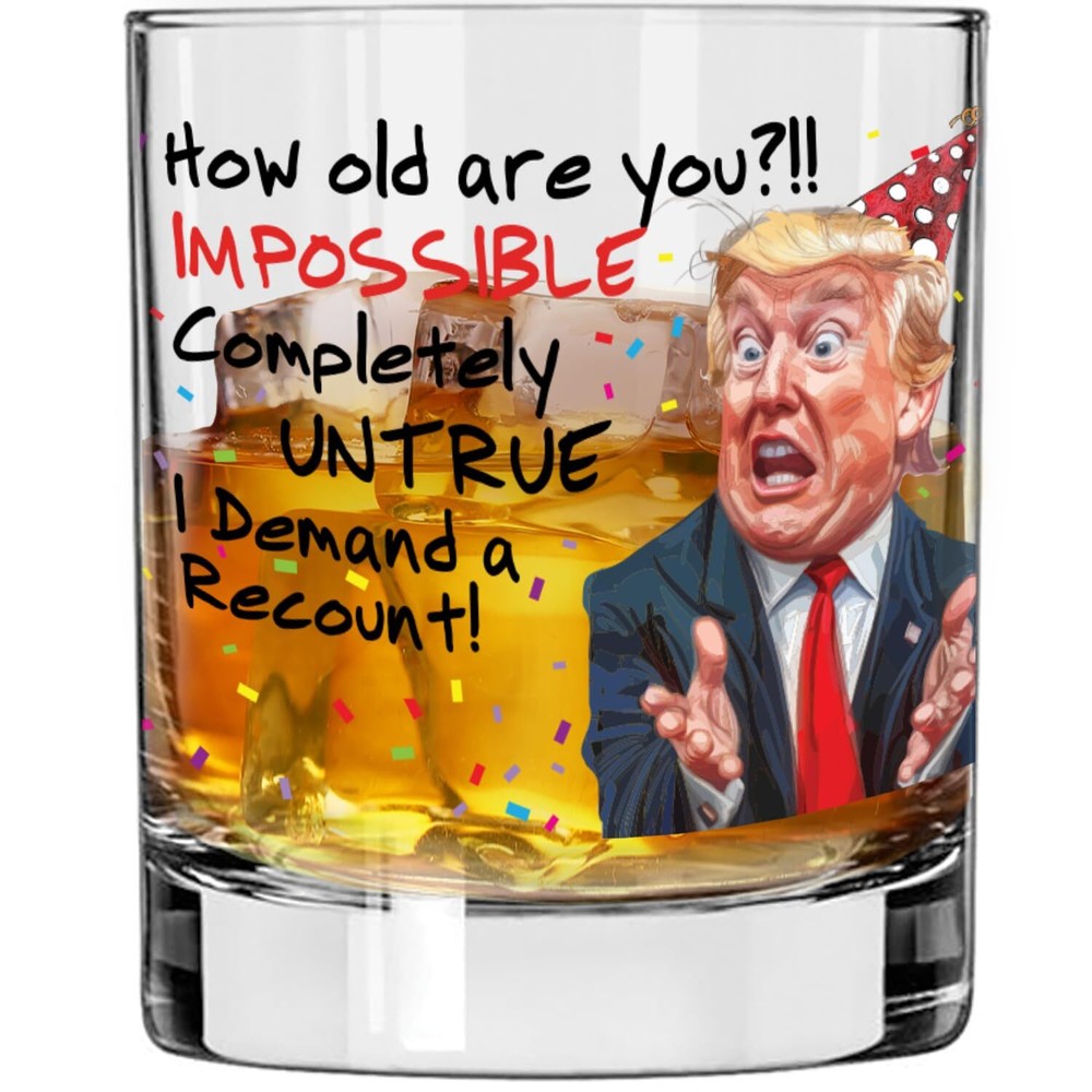 Funny Whiskey Glass Gift for Dad - Hilarious Birthday Present for Men