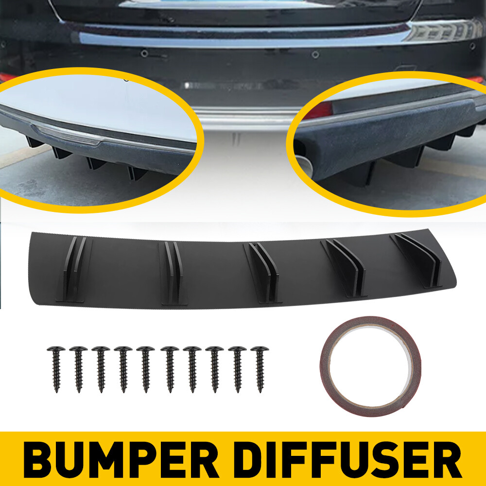 For HondaCivic Accord Rear Lip Bumper Diffuser Shark Fin Spoiler Splitter Wing M