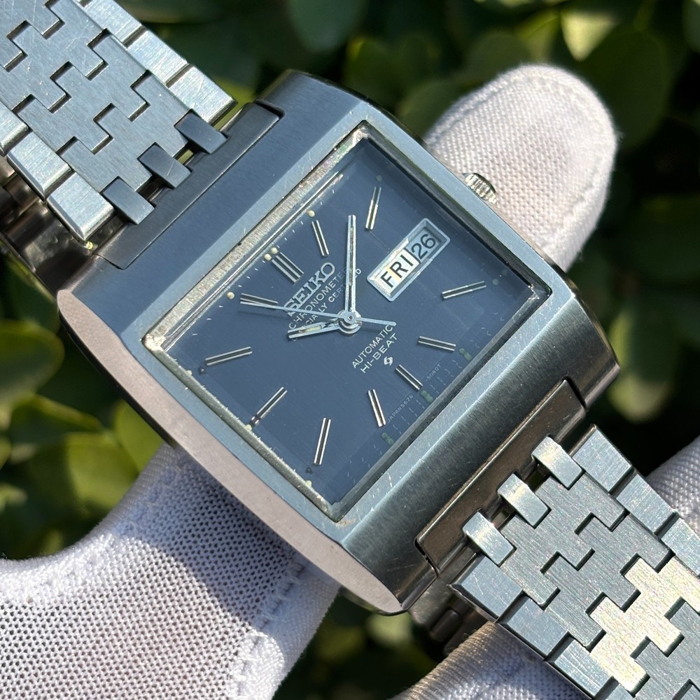 Vintage Seiko Chronometer Automatic Hi-Beat TV Shape Japan Men's Watch 5626-5020