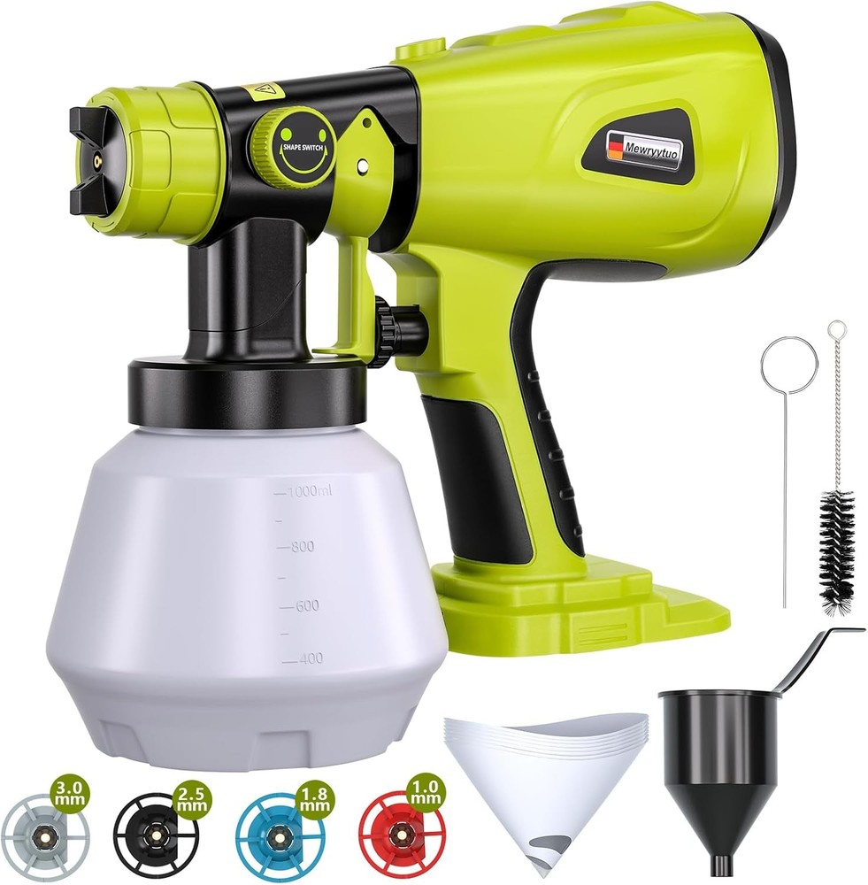 Paint Sprayer Cordless Spray Paint Gun for Ryobi 18V Battery for House Painting