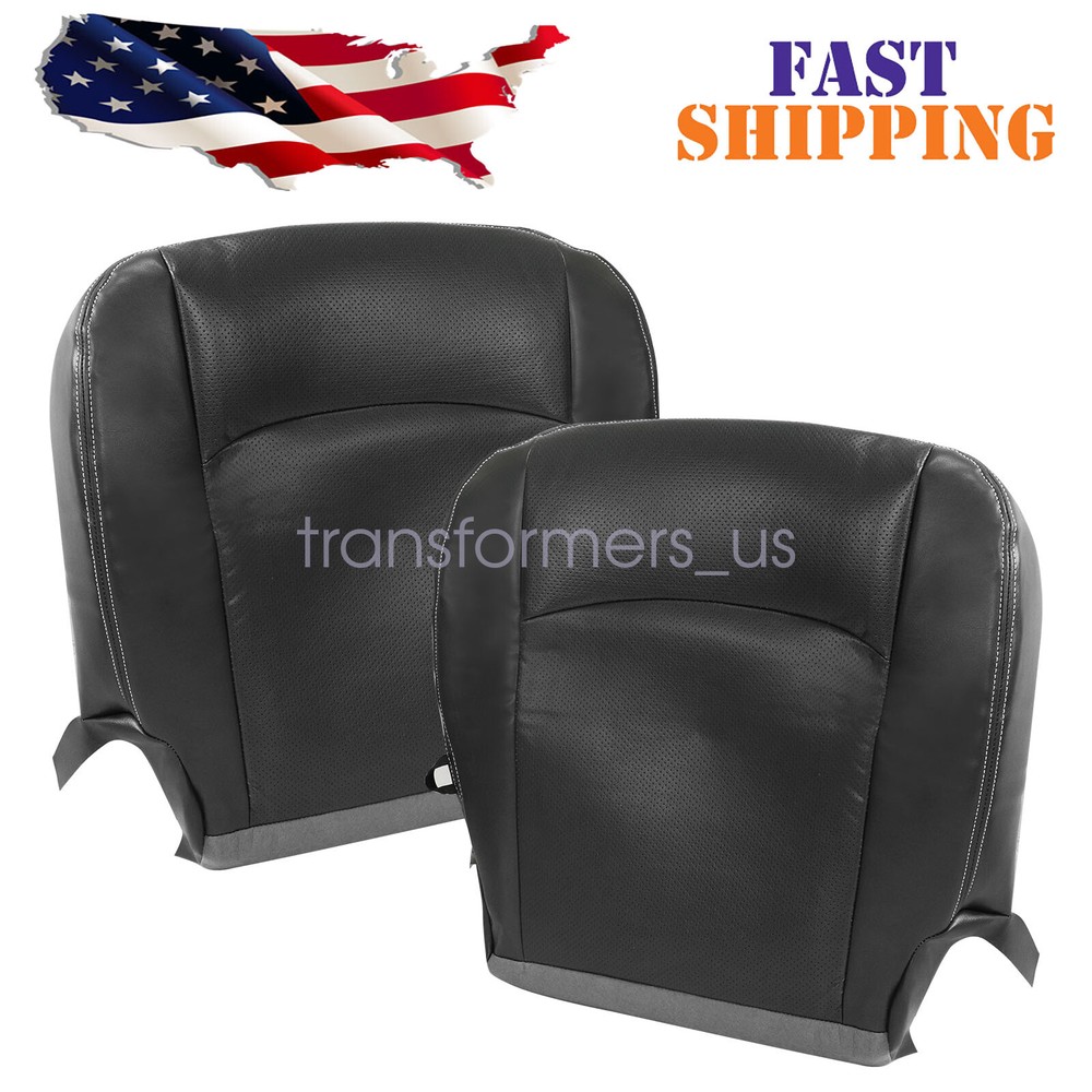 For 2010 2011 Dodge Ram Driver & Passenger Bottom Replacement  Seat Cover Gray