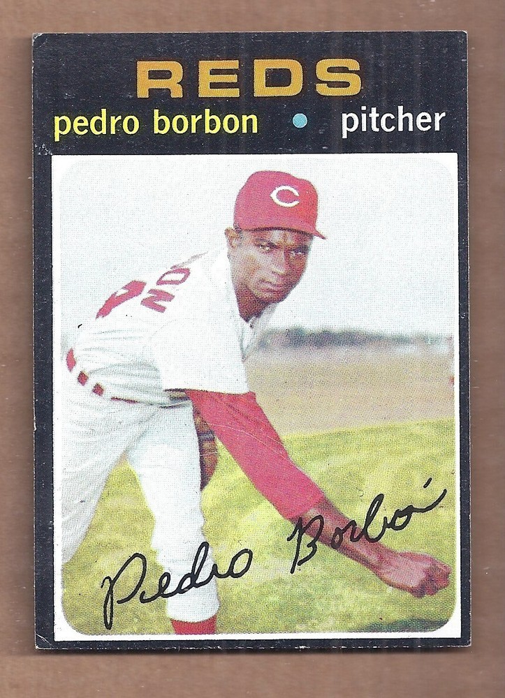 1971 Topps SEMI-HIGH #613 PEDRO BORBON **CENTERED** EX-NMT CONDITION
