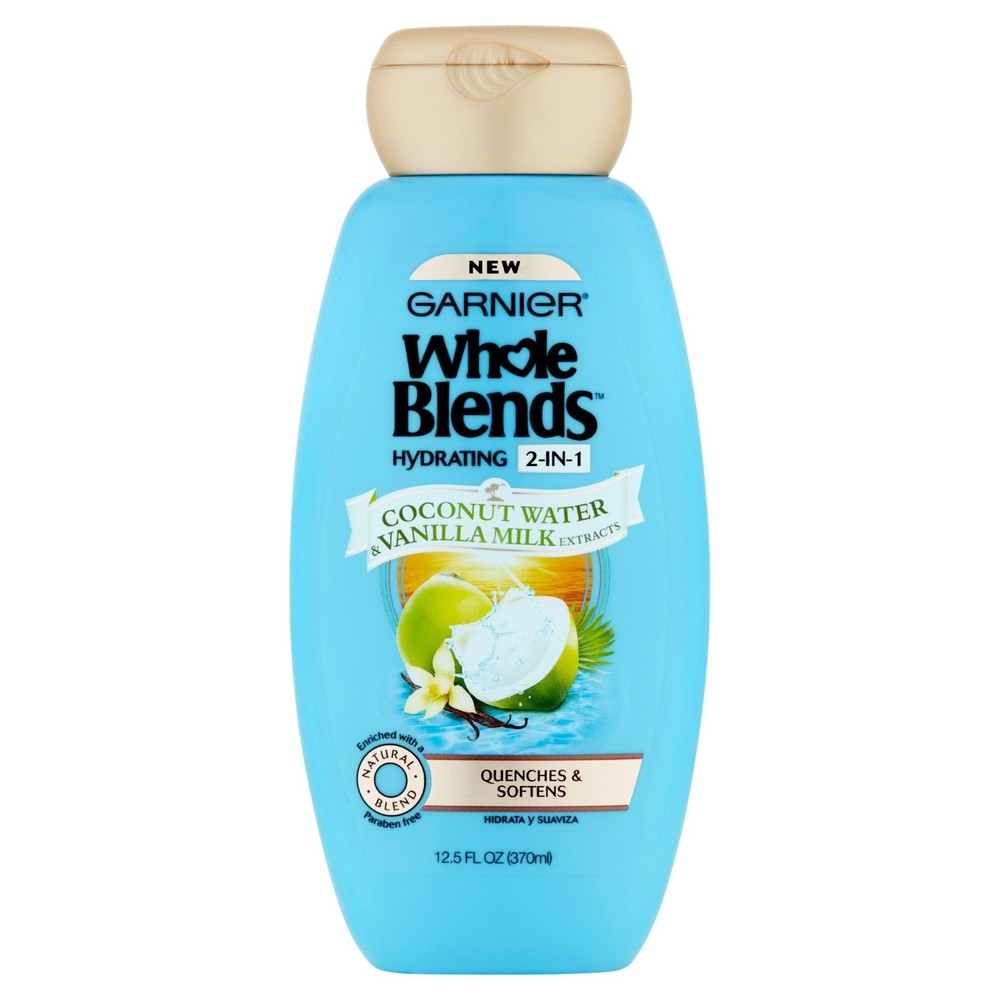 Garnier Whole Blends (2 in 1 Sham&Cond ) Coconut Water & Vanilla Milk  12.5OZ