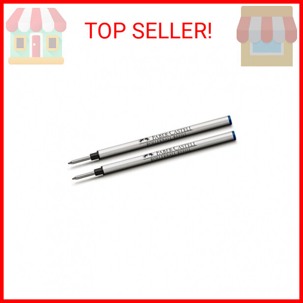 Graf Von Faber Castell Rollerball Pen Refill Blue (Pack of 2)