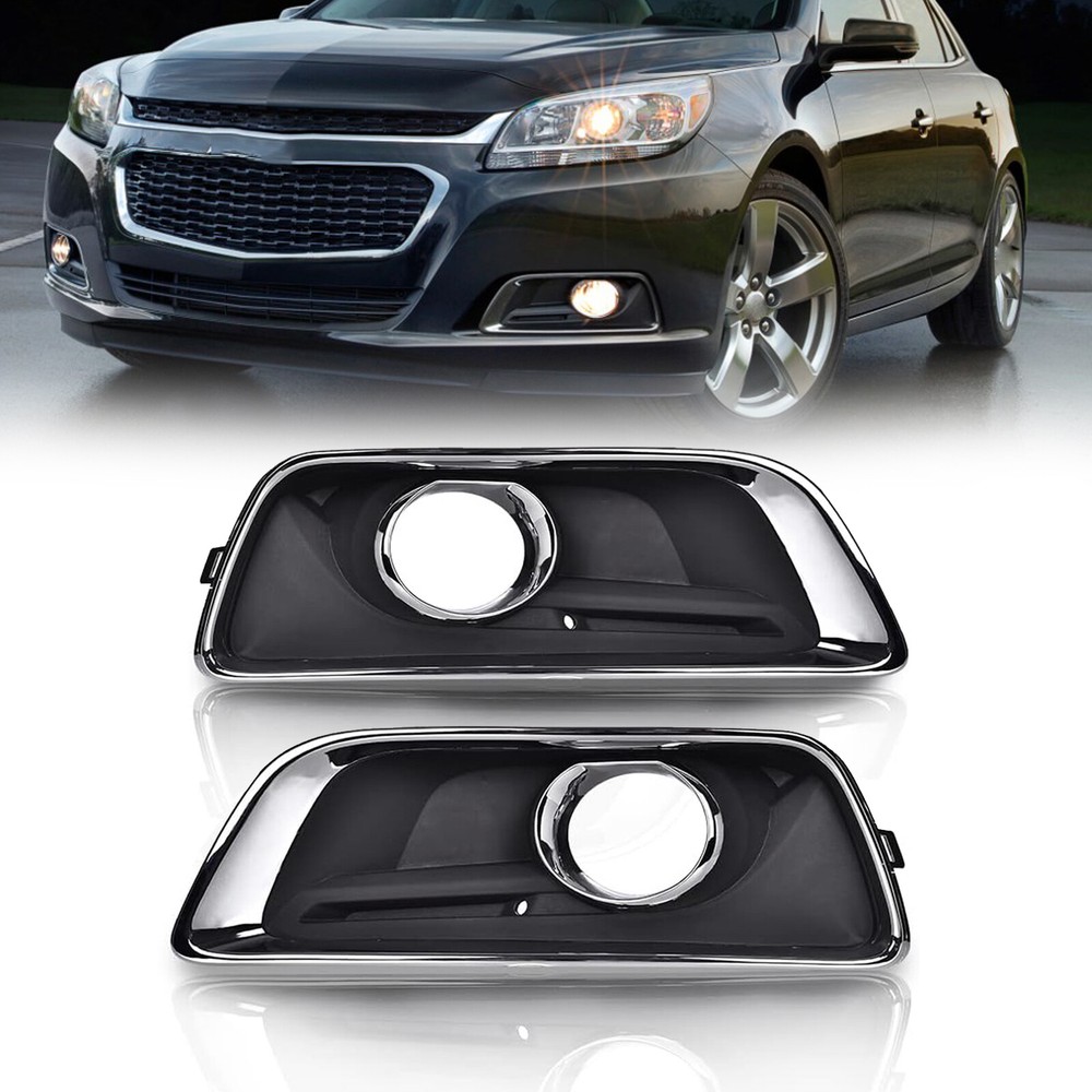 For Chevy Malibu 2013 2014 2015 Pair Right&Left Side Fog Light Lamp Bezel Cover