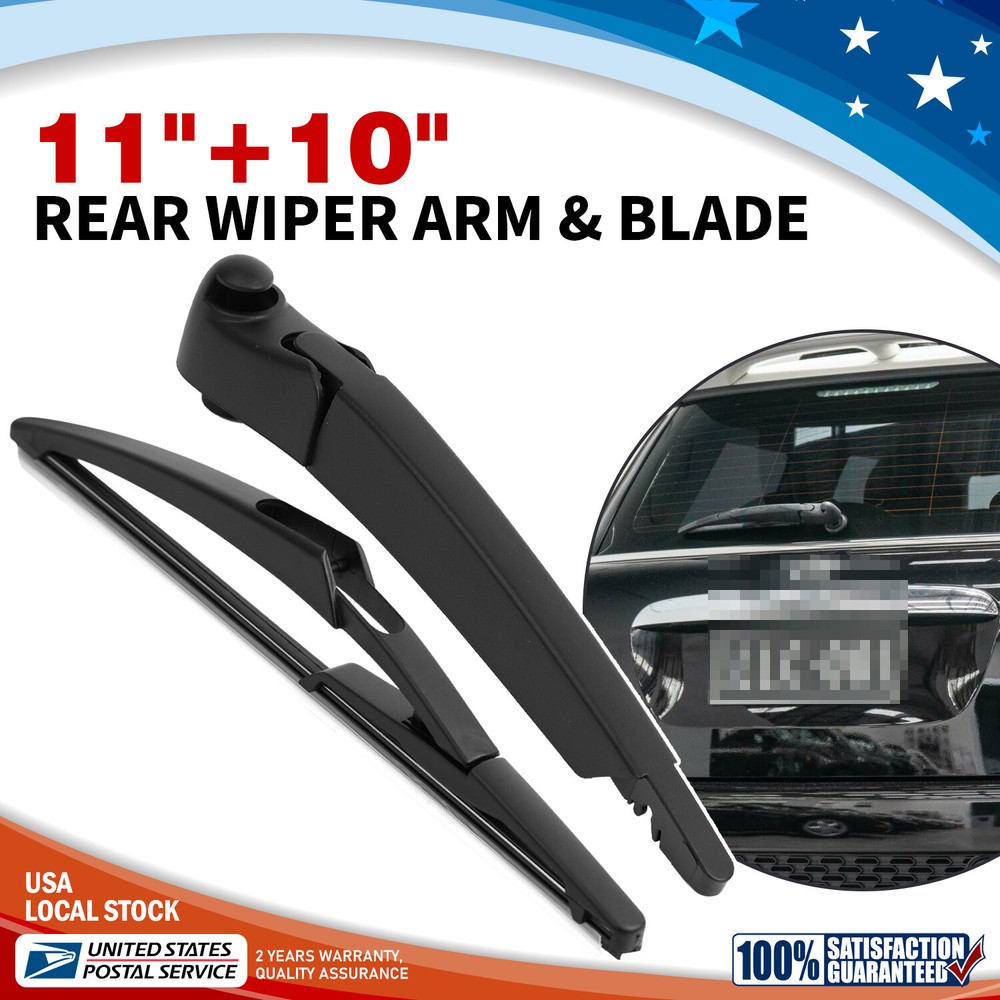 Premium 11+10 Inch All-Season Rear Windshield Wiper Arm & Blade Set