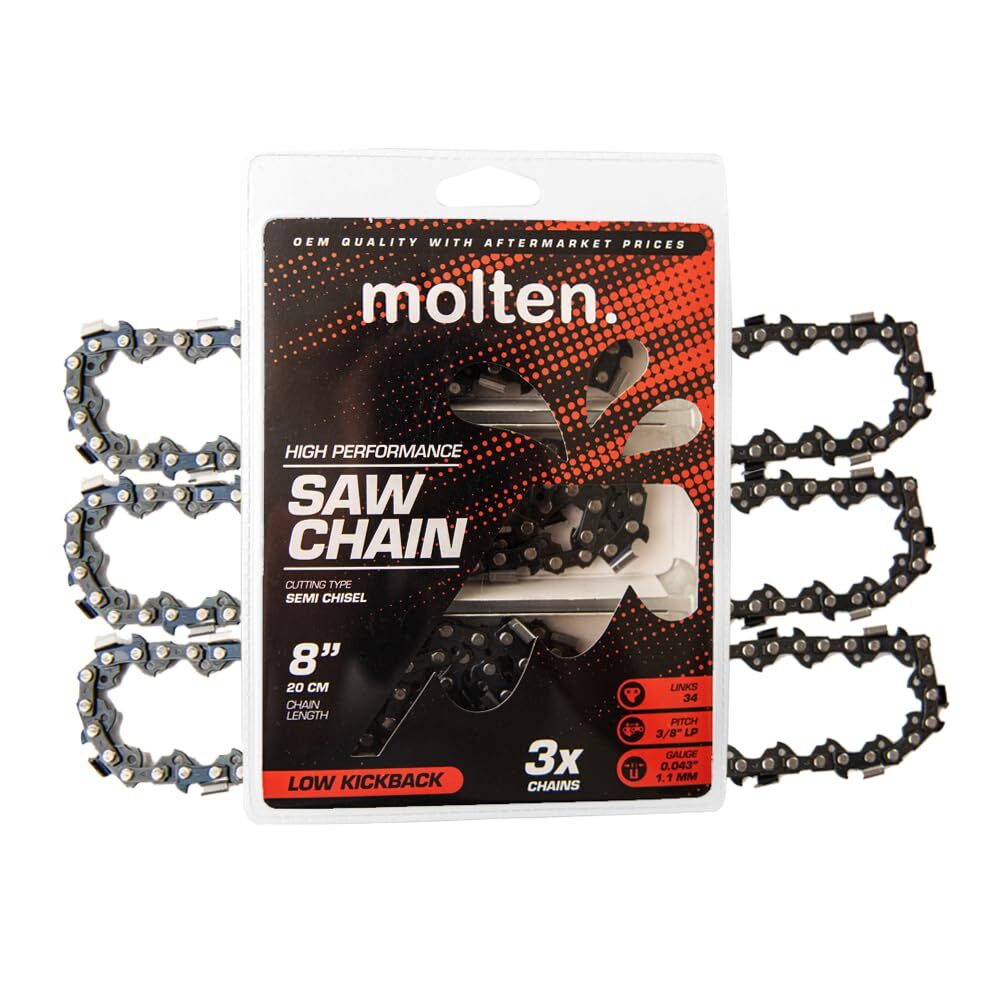 8-Inch Chainsaw Chain Compatible with Dewalt DCCS623B DCPS620B Pole Saws  