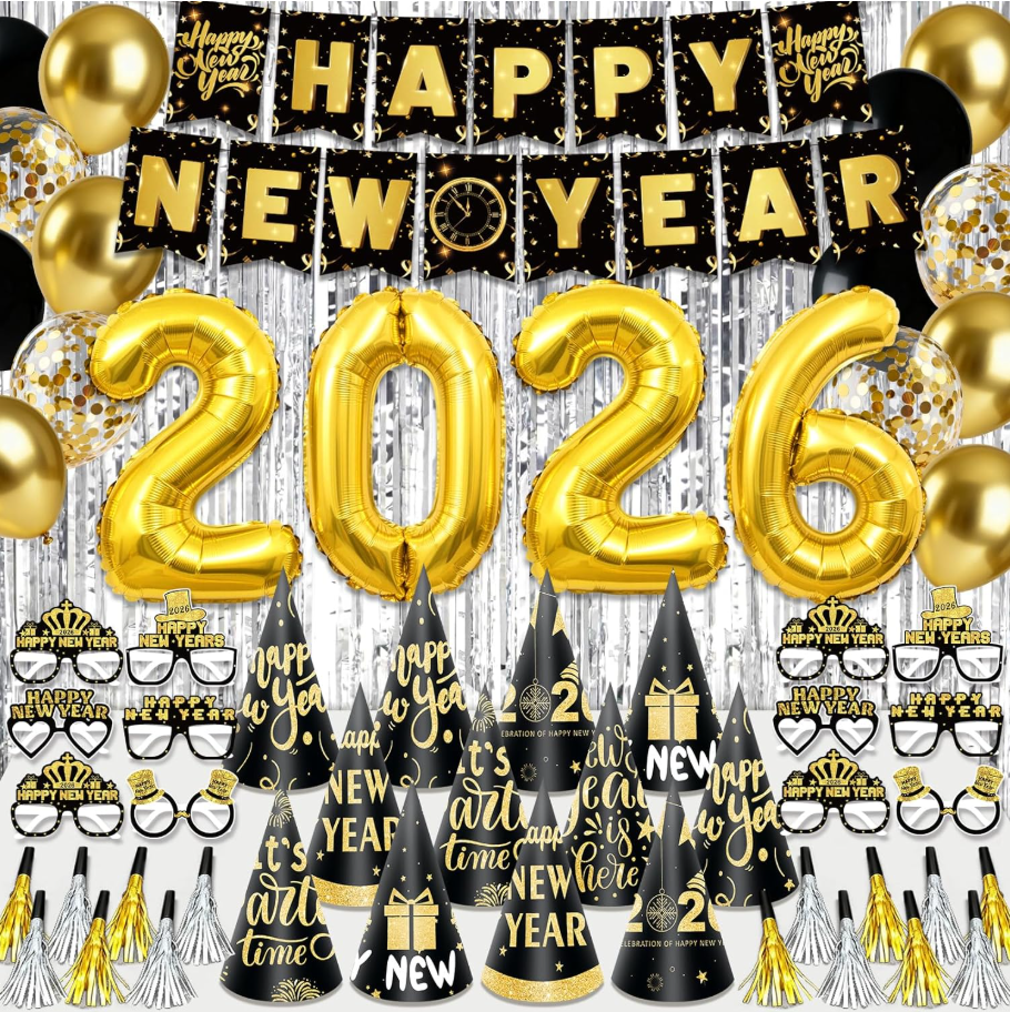 New Years Decorations 2026, New Years Eve Party Supplies 2026 with Happy New ...-image