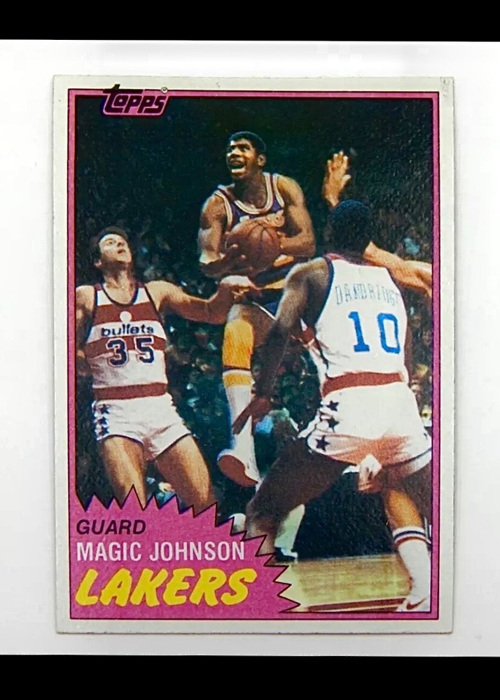 1981 Topps #21 Magic Johnson MINT Lakers Centered Sharp Corners High Grade HOF