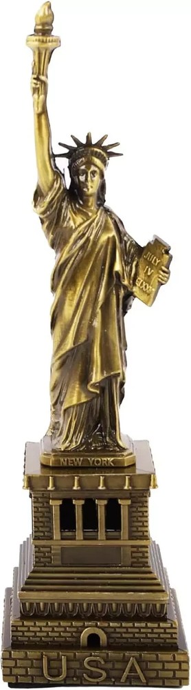 Statue of Liberty Metal Model Souvenir Home Decor Gift in Copper Tint