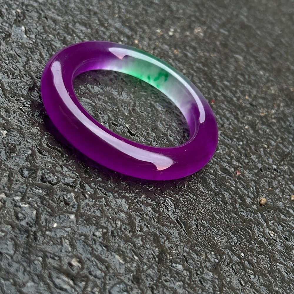 Certified Natural high Ice Burmese purple Jade jadeite bracelet bangle 58-59mm