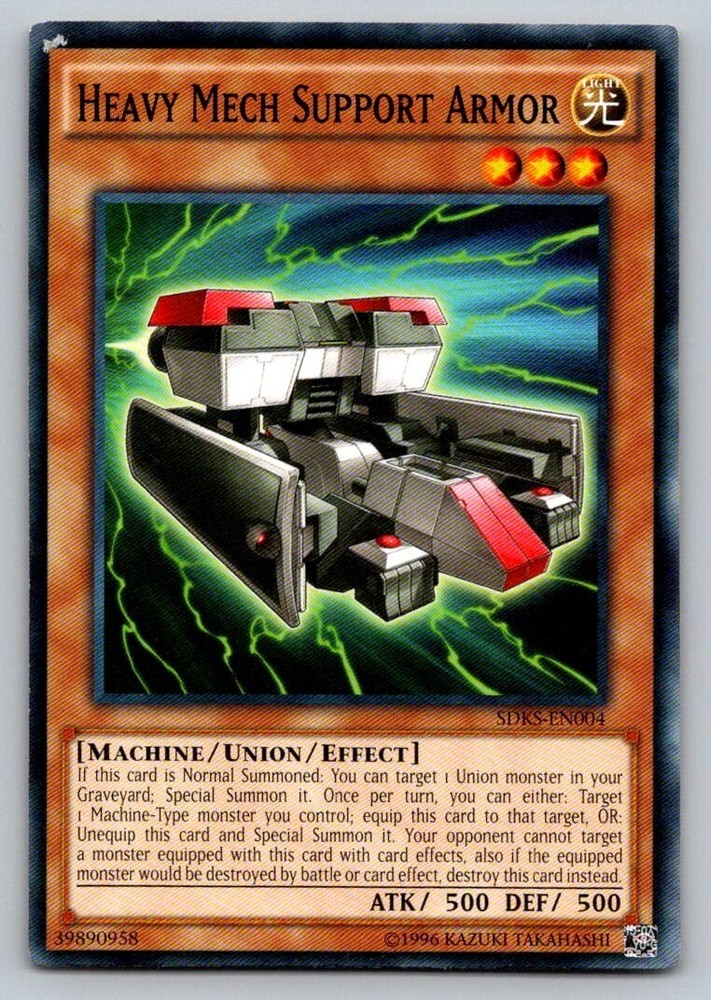 Heavy Mech Support Armor SDKS-EN004 Ultra Rare Yugioh Card