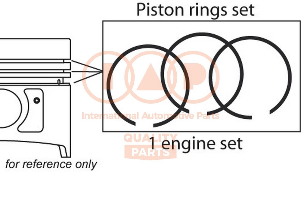 Elastic bands kit 102-08032 IAP QUALITY PARTS for Fiat Iveco