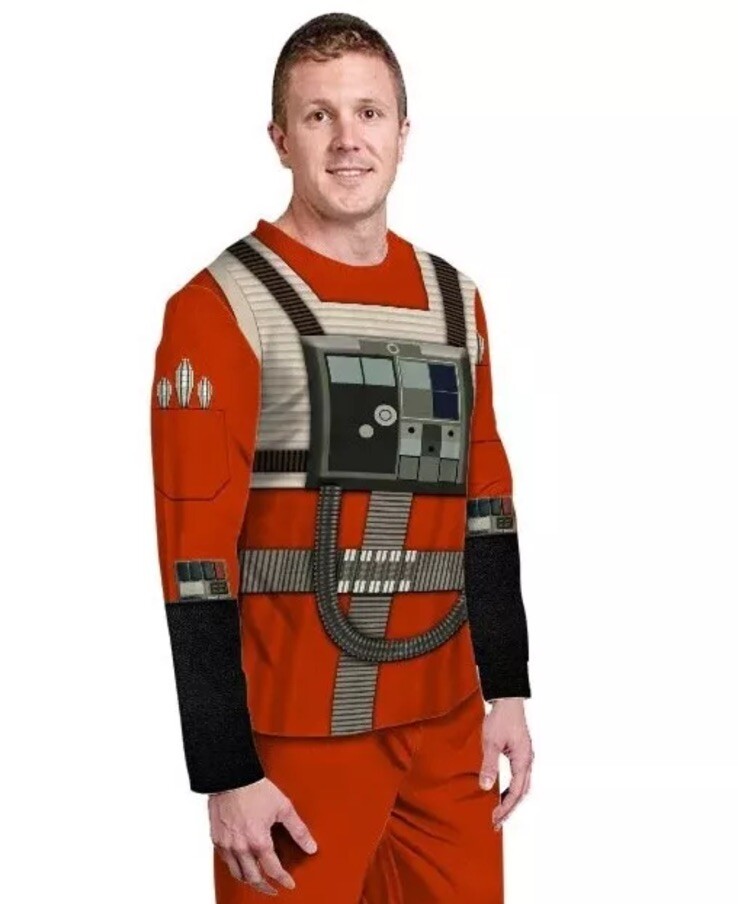 Star Wars Pilot Costume (Shirt And Pants) Size Men’s L, Brand New